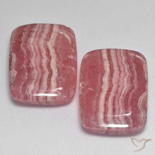 Achetez naturel 26,70ct multicolore rhodochrosite gems, coupe coussin, en provenance afrique du sud chez gemselect. en stock, livraison internationale!
