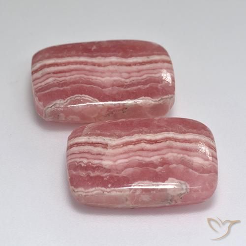 Achetez naturel 26,70ct multicolore rhodochrosite gems, coupe coussin, en provenance afrique du sud chez gemselect. en stock, livraison internationale!