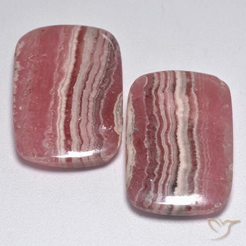 Achetez naturel 28.68ct Multicolore Rhodochrosite gems, Coupe coussin, En provenance Afrique du Sud chez GemSelect. En stock, livraison internationale!