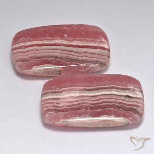 Achetez naturel 28.68ct Multicolore Rhodochrosite gems, Coupe coussin, En provenance Afrique du Sud chez GemSelect. En stock, livraison internationale!