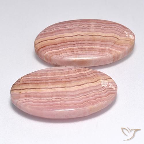 Shop natural 23.82ct Multicolore Rhodochrosite gems, ovale, from Afrique du Sud at GemSelect. In stock, global shipping!