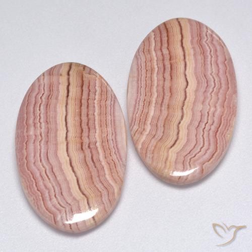 Shop natural 23.82ct Multicolore Rhodochrosite gems, ovale, from Afrique du Sud at GemSelect. In stock, global shipping!