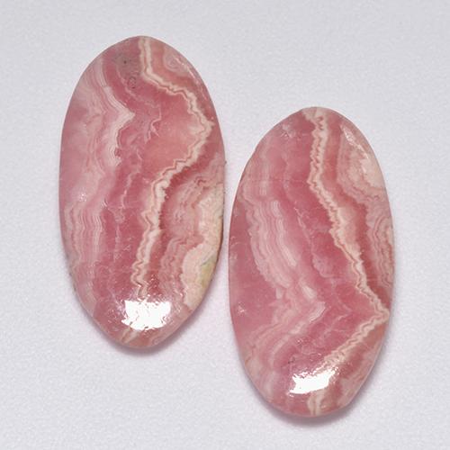Achetez naturel 11,12ct rose rhodochrosite gems, coupe ovale, en provenance afrique du sud chez gemselect. en stock, livraison internationale!