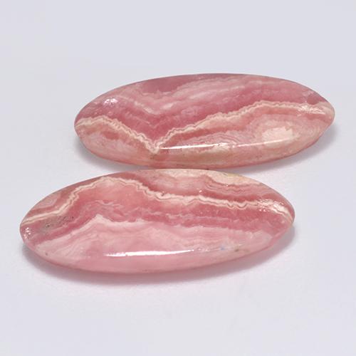 Achetez naturel 11,12ct rose rhodochrosite gems, coupe ovale, en provenance afrique du sud chez gemselect. en stock, livraison internationale!