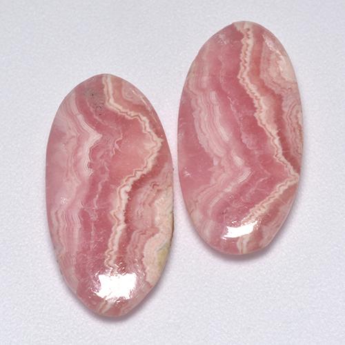 Achetez naturel 11,12ct rose rhodochrosite gems, coupe ovale, en provenance afrique du sud chez gemselect. en stock, livraison internationale!