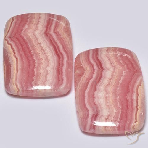 Achetez naturel 22.66ct Multicolore Rhodochrosite gems, Coupe coussin, En provenance Afrique du Sud chez GemSelect. En stock, livraison internationale!