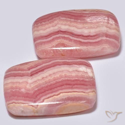 Achetez naturel 22.66ct Multicolore Rhodochrosite gems, Coupe coussin, En provenance Afrique du Sud chez GemSelect. En stock, livraison internationale!