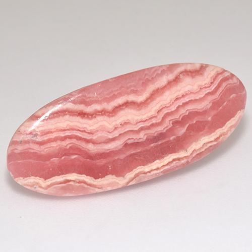 Rhodochrosite Multicolore naturelle Coupe ovale, 14.99 ct, Translucide