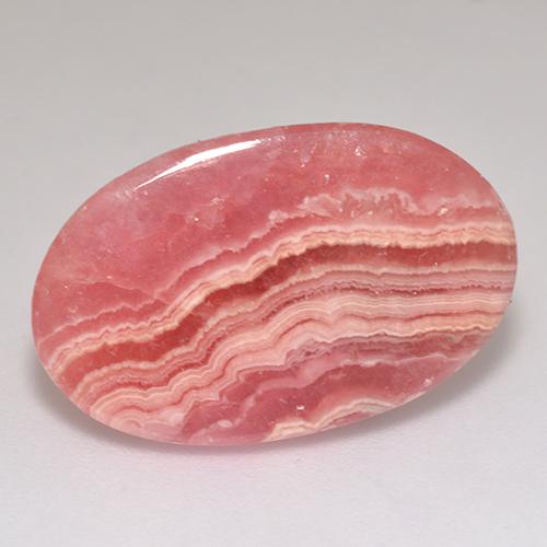 Rhodochrosite Multicolore naturelle Coupe ovale, 13.10 ct, Translucide