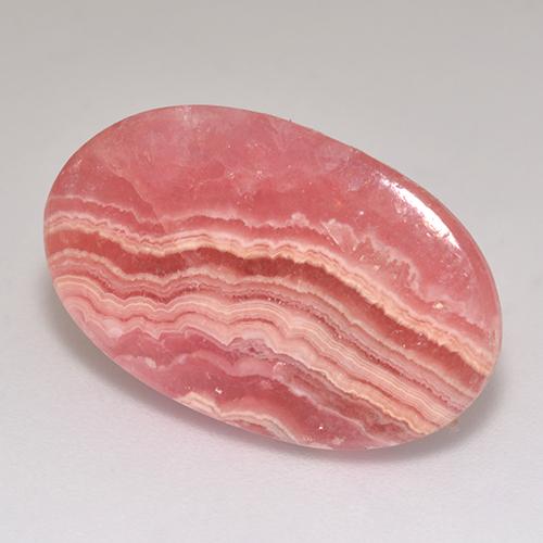 Rhodochrosite Multicolore naturelle Coupe ovale, 13.10 ct, Translucide