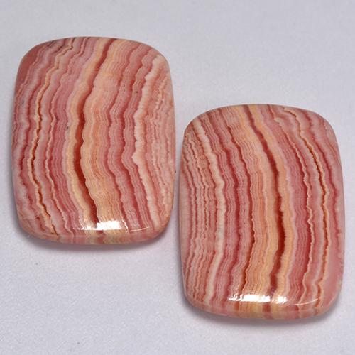 Achetez naturel 23,75ct multicolore rhodochrosite gems, coupe coussin, en provenance afrique du sud chez gemselect. en stock, livraison internationale!