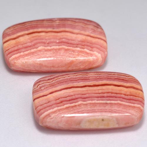 Achetez naturel 23,75ct multicolore rhodochrosite gems, coupe coussin, en provenance afrique du sud chez gemselect. en stock, livraison internationale!