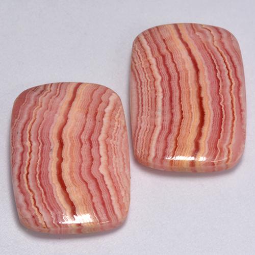 Achetez naturel 23,75ct multicolore rhodochrosite gems, coupe coussin, en provenance afrique du sud chez gemselect. en stock, livraison internationale!