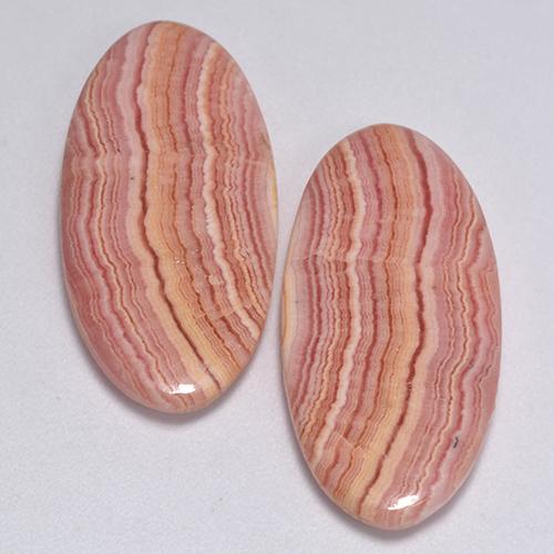 Achetez naturel 24,12ct multicolore rhodochrosite gems, coupe ovale, en provenance afrique du sud chez gemselect. en stock, livraison internationale!