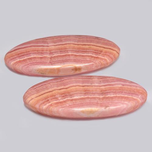 Achetez naturel 24,12ct multicolore rhodochrosite gems, coupe ovale, en provenance afrique du sud chez gemselect. en stock, livraison internationale!