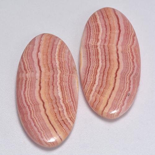 Achetez naturel 24,12ct multicolore rhodochrosite gems, coupe ovale, en provenance afrique du sud chez gemselect. en stock, livraison internationale!
