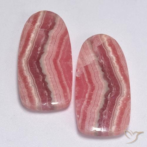 21.12ctw Naturel Multicolore Rhodochrosite, Fantaisie, Translucide
