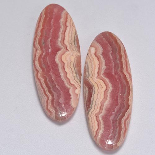 Achetez naturel 24.07ct Multicolore Rhodochrosite gems, Coupe ovale, En provenance Afrique du Sud chez GemSelect. En stock, livraison internationale!