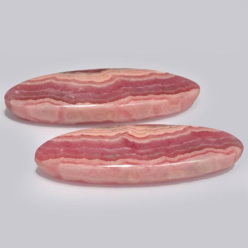 Achetez naturel 24.07ct Multicolore Rhodochrosite gems, Coupe ovale, En provenance Afrique du Sud chez GemSelect. En stock, livraison internationale!