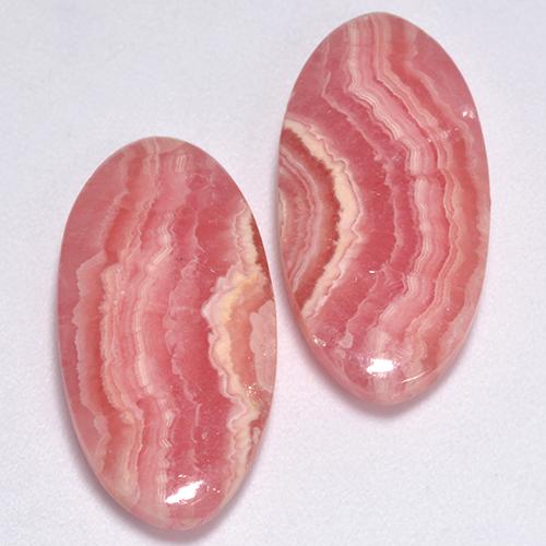Achetez naturel 18,99ct multicolore rhodochrosite gems, coupe ovale, en provenance afrique du sud chez gemselect. en stock, livraison internationale!