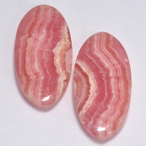 Achetez naturel 18,99ct multicolore rhodochrosite gems, coupe ovale, en provenance afrique du sud chez gemselect. en stock, livraison internationale!