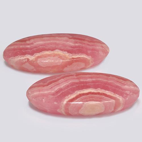 Achetez naturel 18,99ct multicolore rhodochrosite gems, coupe ovale, en provenance afrique du sud chez gemselect. en stock, livraison internationale!