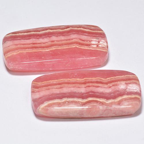 Achetez naturel 57,98ct multicolore rhodochrosite gems, coupe coussin, en provenance afrique du sud chez gemselect. en stock, livraison internationale!