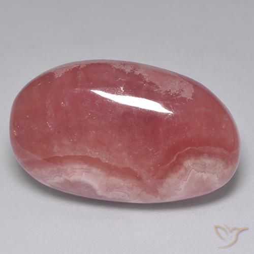 Rhodochrosite Multicolore naturelle ovale, 35.11 ct, Translucide