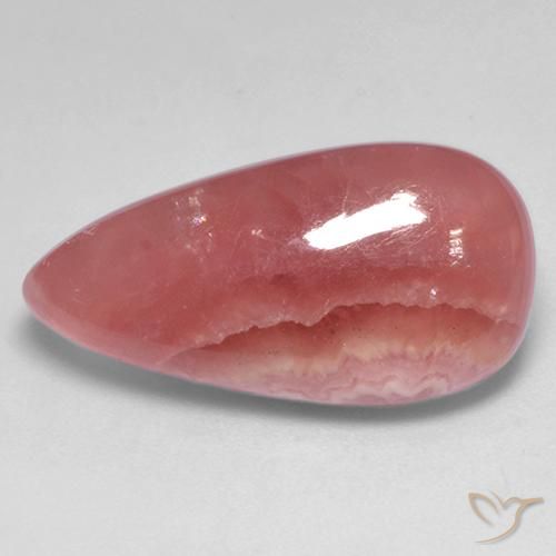 Rhodochrosite Multicolore naturelle En forme de poire, 13.38 ct, Translucide