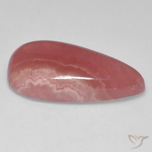 Rhodochrosite Multicolore naturelle En forme de poire, 13.38 ct, Translucide