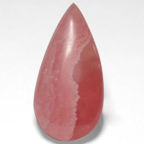 Rhodochrosite multicolore naturelle en forme de poire, 12,43 ct, translucide