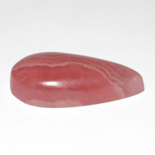 Rhodochrosite multicolore naturelle en forme de poire, 12,43 ct, translucide