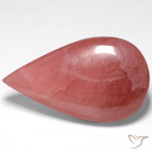 Rhodochrosite Multicolore naturelle En forme de poire, 21.55 ct, Translucide