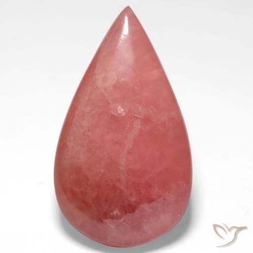 Rhodochrosite Multicolore naturelle En forme de poire, 21.55 ct, Translucide