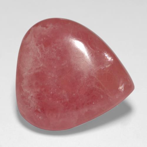Rhodochrosite multicolore naturelle en forme de poire, 19,46 ct, translucide