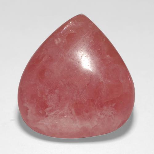 Rhodochrosite multicolore naturelle en forme de poire, 19,46 ct, translucide