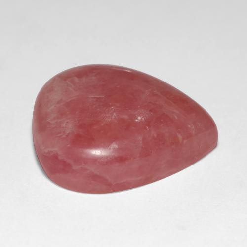 Rhodochrosite multicolore naturelle en forme de poire, 19,46 ct, translucide