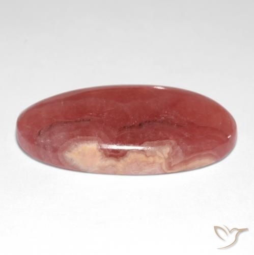 Rhodochrosite Multicolore naturelle ovale, 29.28 ct, Translucide