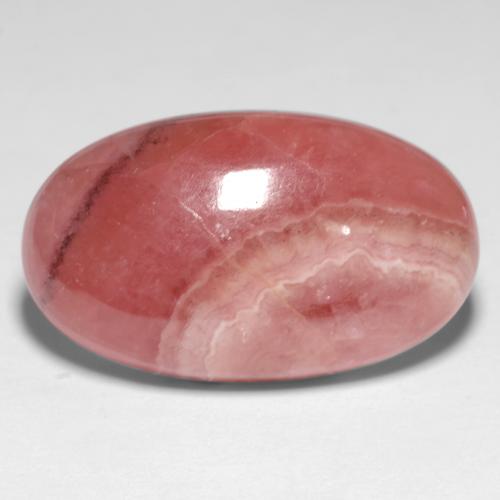 Rhodochrosite Multicolore naturelle Coupe ovale, 19.82 ct, Translucide
