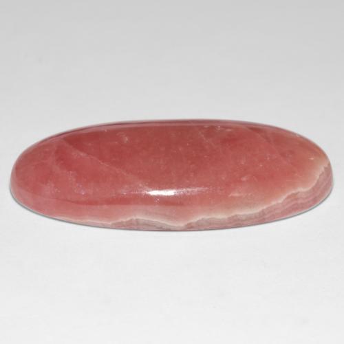 Rhodochrosite multicolore naturelle coupe ovale, 40,60 ct, translucide