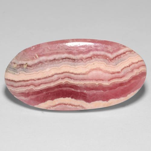 Rhodochrosite Multicolore naturelle Coupe ovale, 19.47 ct, Translucide