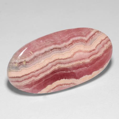 Rhodochrosite Multicolore naturelle Coupe ovale, 19.47 ct, Translucide