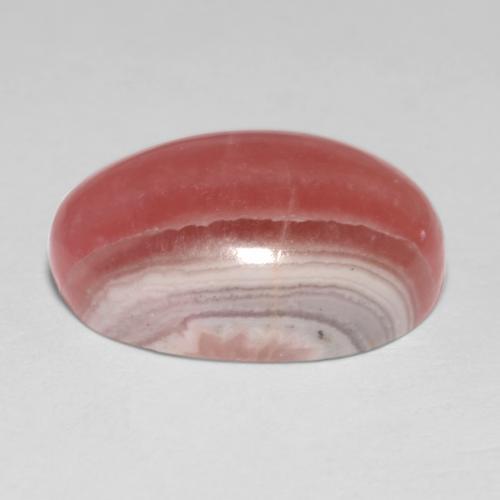 Rhodochrosite Multicolore naturelle Coupe ovale, 10.10 ct, Translucide