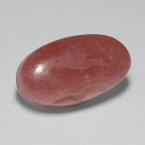 Rhodochrosite multicolore naturelle coupe ovale, 10,22 ct, translucide