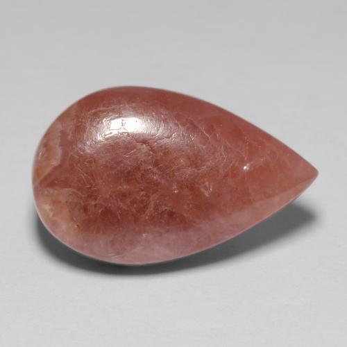Rhodochrosite multicolore naturelle en forme de poire, 8,69 ct, translucide