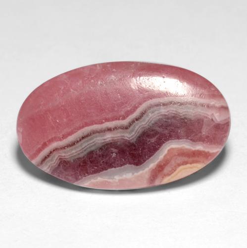 Rhodochrosite Multicolore naturelle Coupe ovale, 10.63 ct, Translucide