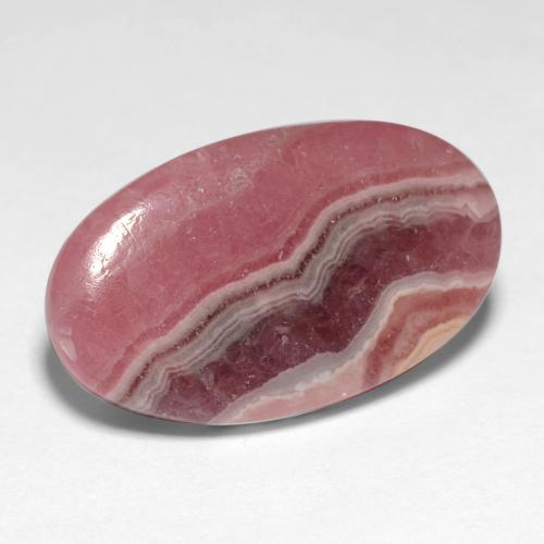 Rhodochrosite Multicolore naturelle Coupe ovale, 10.63 ct, Translucide