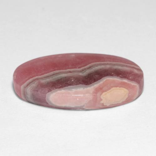 Rhodochrosite Multicolore naturelle Coupe ovale, 10.63 ct, Translucide
