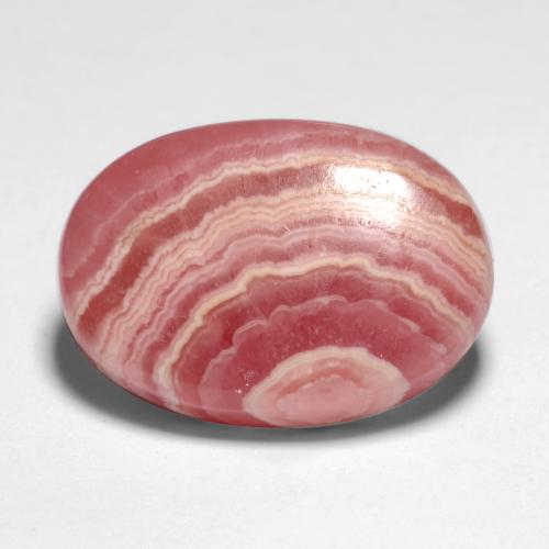 Rhodochrosite Multicolore naturelle Coupe ovale, 10.29 ct, Translucide