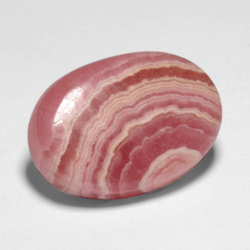 Rhodochrosite Multicolore naturelle Coupe ovale, 10.29 ct, Translucide